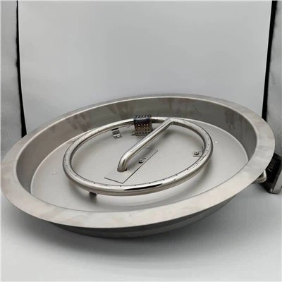 Pan 19 pous dife Pit Drop-nan chodyè ak brûler