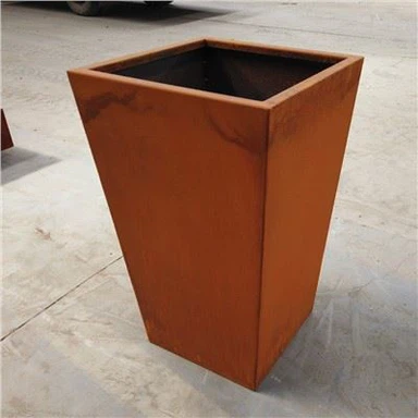 Tapered ki plante-Corten asye