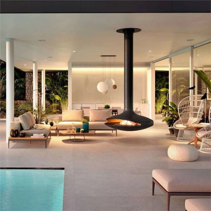 Floating Hanging Fireplace