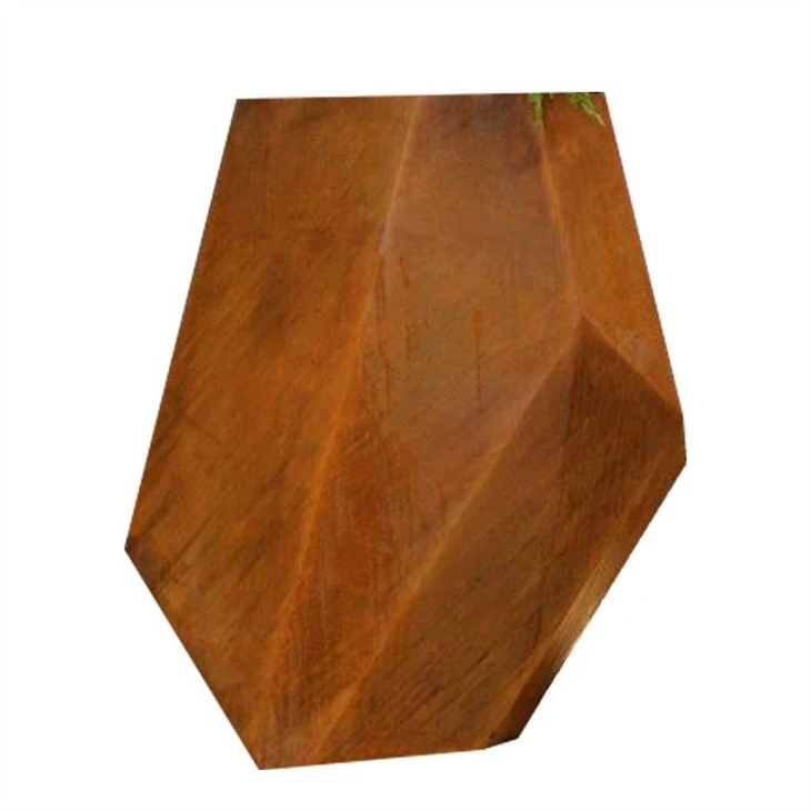 Corten Steel vètikal plantè