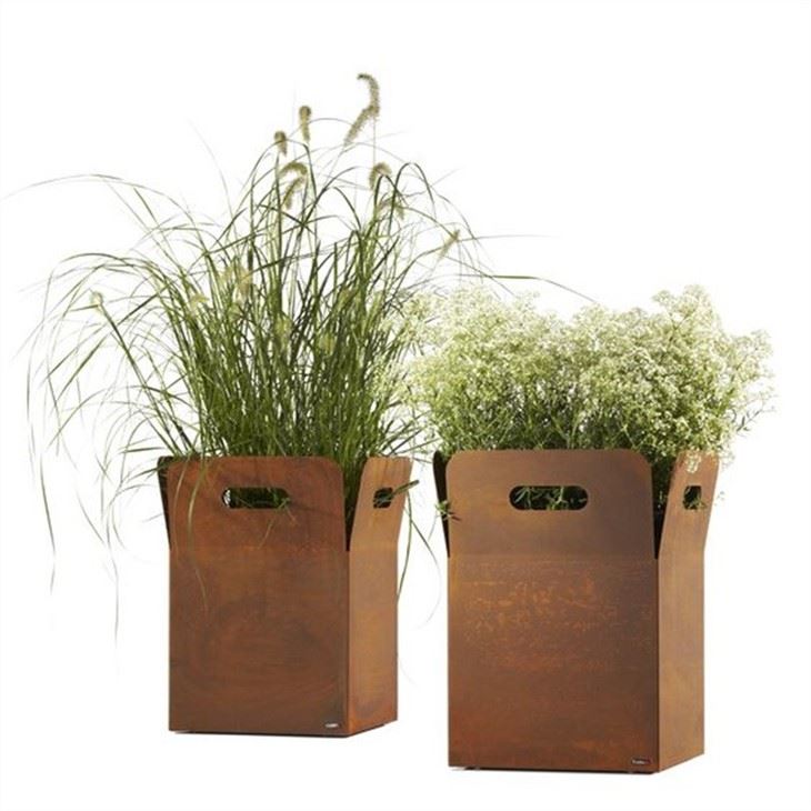 Corten Steel Vertical Planter