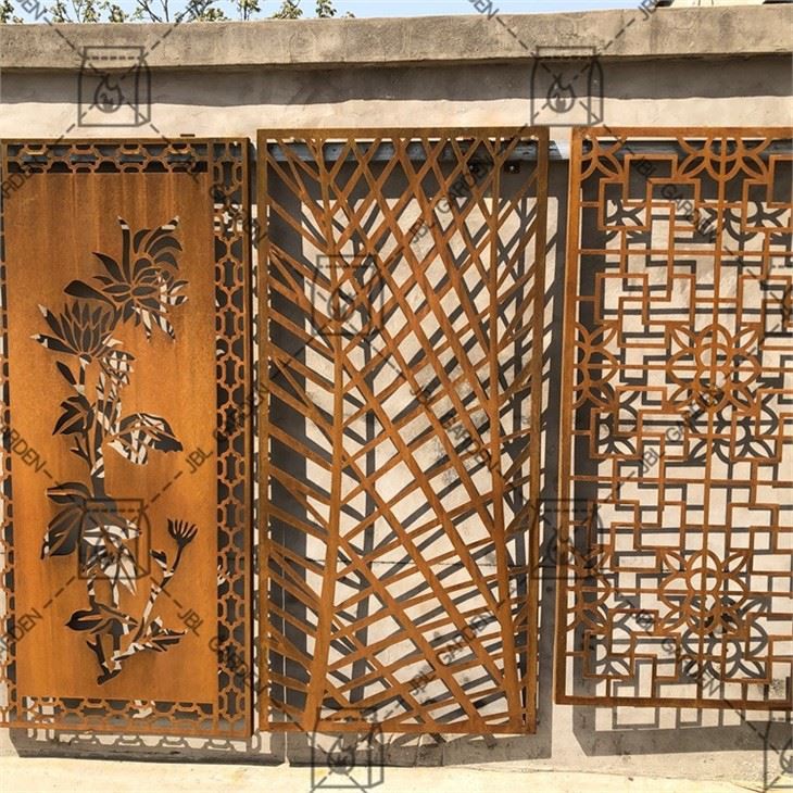 Decorative Corten Steel Fences For Garden