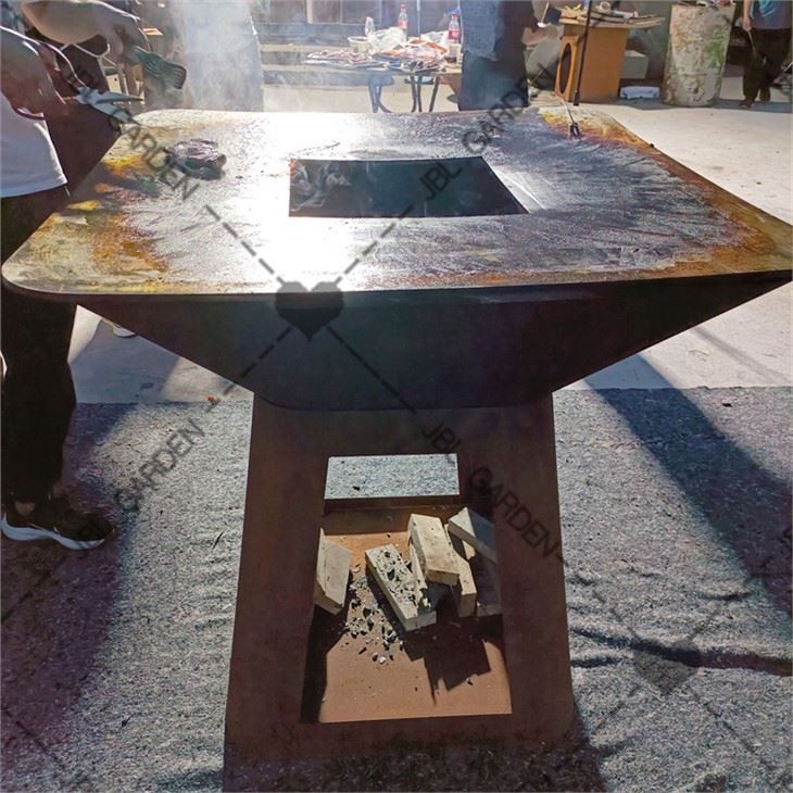 Metal Griy pou Pit Barbecue