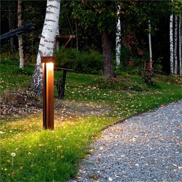 Rust Colour Bollard Lights