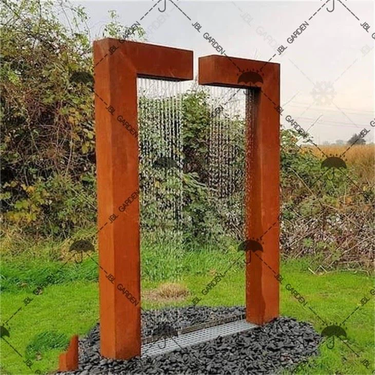Rusty Sculpture Large Water Fountain