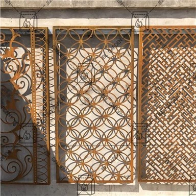 Lazè koupe Corten Steel Panno ekran