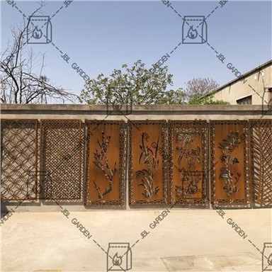 Corten Steel Divider dekoratif ekran