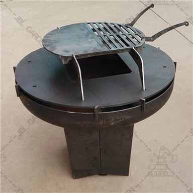 Sou entènèt jwèt Black Wood Fire Pit