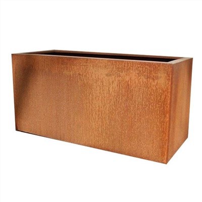 Corten Steel Planter flè pou dekorasyon