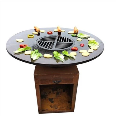 Jaden Corten Steel Barbecue dife Pit Grill