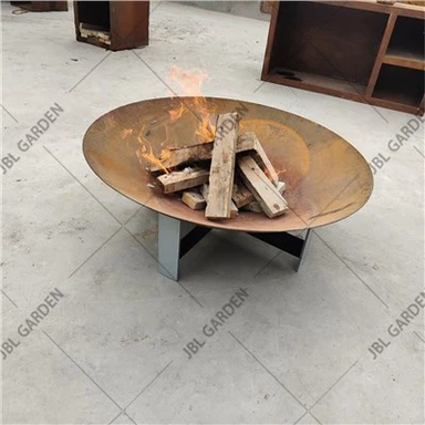 Modèn Rusty Rektangilè Firepits