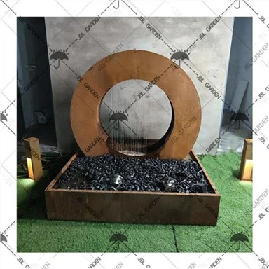 Orten Steel Fountain Dlo Pou Vann