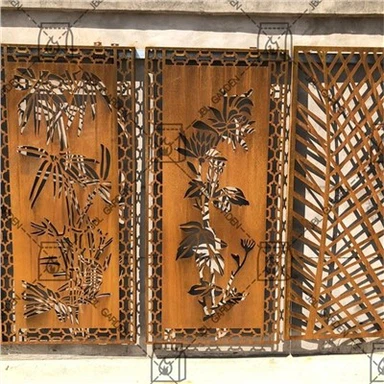 Deyò lazè koupe ekran dekoratif