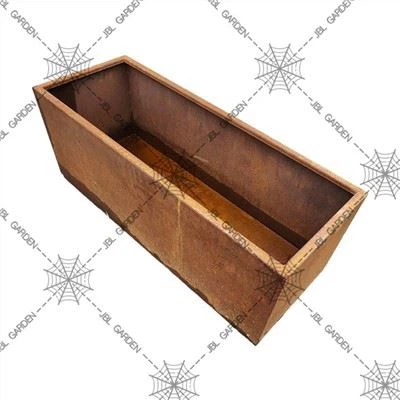 Rektangilè Corten Steel Plantè