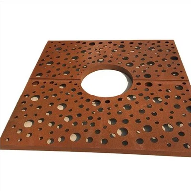 Round Corten Steel Metal Tree Griyaj