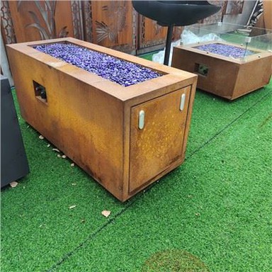 Sou entènèt jwèt Square Gas Fire Pits