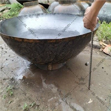 Sou entènèt jwèt Steel Fire Pit Square