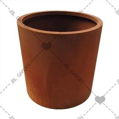 Sou entènèt jwèt Steel Flower Pot