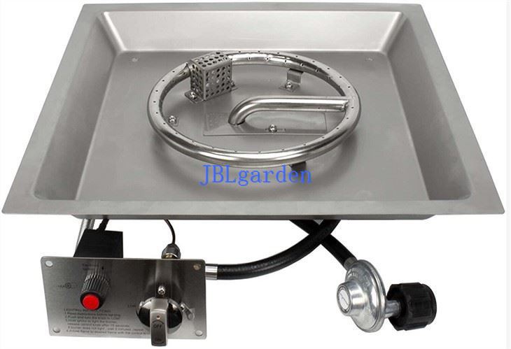Square Outdoor Gas Fire Pit Burner