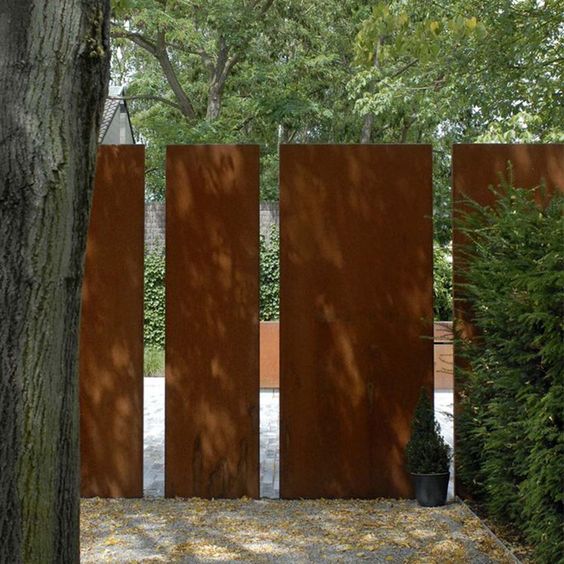 Corten Screens Abstract