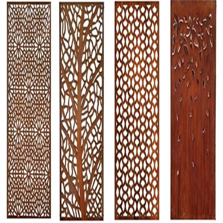Corten Screens Abstract