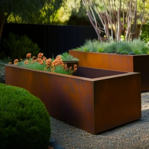 CortenSteel Flower Pots