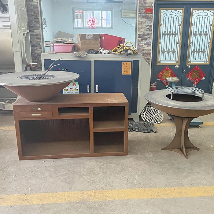 Durable Weathering Steel Barbecue Grill For Outdoor Patios price