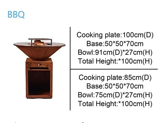 Factory Corten BBQ Grill
