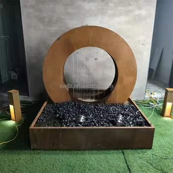 Jaden dekorasyon Corten Steel Fountain dlo