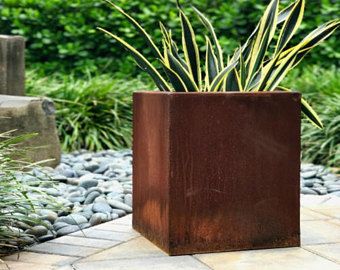JBL Garden prezante koutim Corten Steel plantè pou jaden modèn deyò