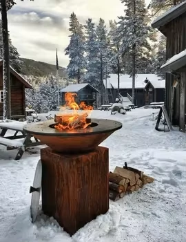 Outdoor Charcoal BBQ Fire Pits