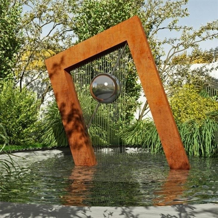 Outdoor Steel Waterfalls With Pool price