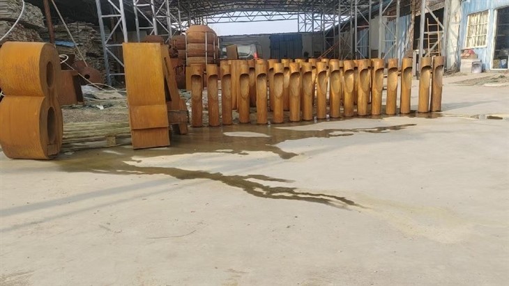 Rust Corten Outdoor Round Bollard Lights price