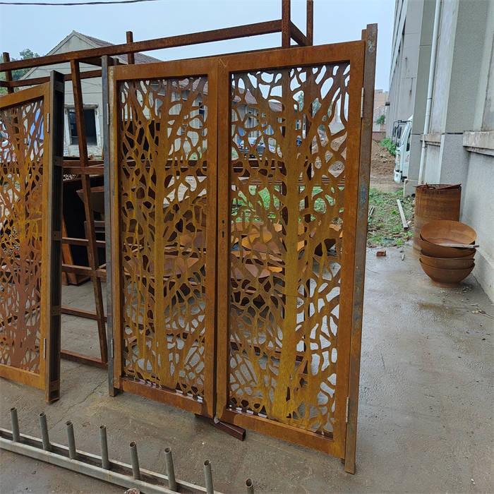 Rusty Corten Steel Screens factory