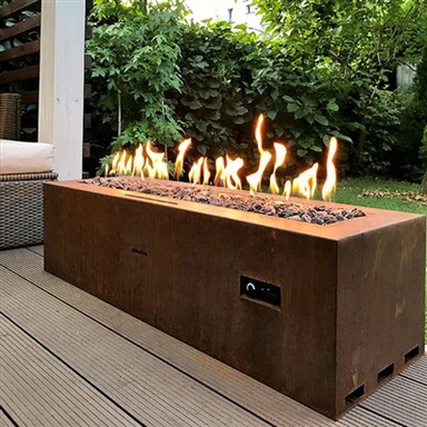 Corten Steel gaz boule dife twou