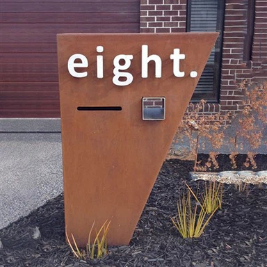 Corten Steel Letter Box & Mailbox