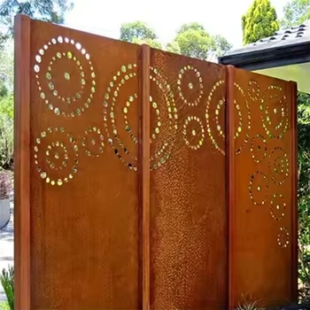 Corten Steel ekran pou dekoratif