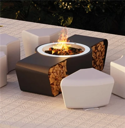 Customized deyò firepit kouche