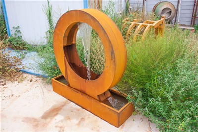 Metal Rusty Steel Cascade Fountains