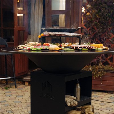 Rusty barbecue gri nan corten