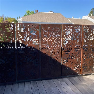 Steel Garden Screen Panels