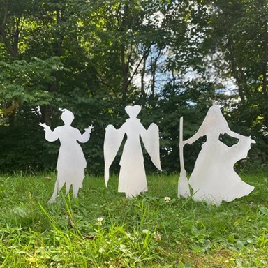 Sou entènèt jwèt Witch Metal Silhouette