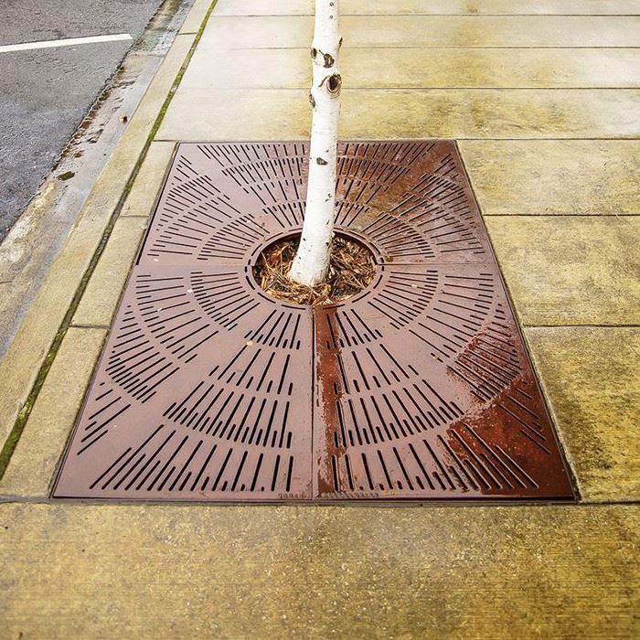 Weathering Steel Tree Pit Cover